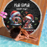 Aotearoa Six Seven Personalized Beach Blanket New Zealand Funny Christmas LT9 - Polynesian Pride