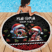 Aotearoa Six Seven Personalized Beach Blanket New Zealand Funny Christmas LT9 - Polynesian Pride