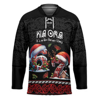 Aotearoa Six Seven Personalized Hockey Jersey New Zealand Funny Christmas LT9 Unisex Red - Polynesian Pride