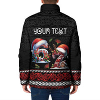 Aotearoa Six Seven Personalized Padded Jacket New Zealand Funny Christmas - Polynesian Pride