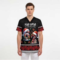 Aotearoa Six Seven Personalized Scrub Top New Zealand Funny Christmas LT9 - Polynesian Pride