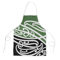 Green Fern New Zealand Kowhai Ngutukak Apron - Polynesian Pride