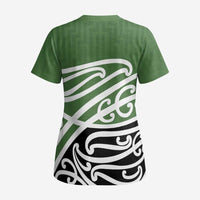 Green Fern New Zealand Kowhai Ngutukak Scrub Top LT9 - Polynesian Pride
