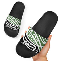 Green Fern New Zealand Kowhai Ngutukak Slide Sandals LT9 - Polynesian Pride