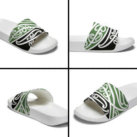 Green Fern New Zealand Kowhai Ngutukak Slide Sandals LT9 - Polynesian Pride