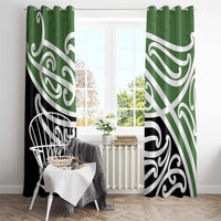 Green Fern New Zealand Kowhai Ngutukak Window Curtain - Polynesian Pride