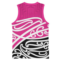 All Pink New Zealand Kowhai Ngutukak Basketball Jersey - Polynesian Pride