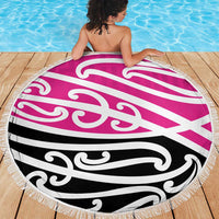 All Pink New Zealand Kowhai Ngutukak Beach Blanket LT9 - Polynesian Pride