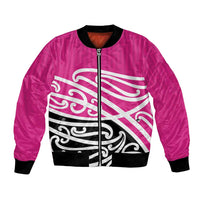 All Pink New Zealand Kowhai Ngutukak Bomber Jacket LT9 Unisex Pink - Polynesian Pride