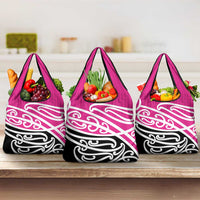 All Pink New Zealand Kowhai Ngutukak Grocery Bag LT9 3-pack One Size Pink - Polynesian Pride