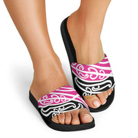 All Pink New Zealand Kowhai Ngutukak Slide Sandals LT9 - Polynesian Pride