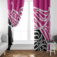 All Pink New Zealand Kowhai Ngutukak Window Curtain - Polynesian Pride