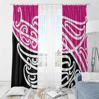 All Pink New Zealand Kowhai Ngutukak Window Curtain - Polynesian Pride