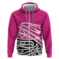 All Pink New Zealand Kowhai Ngutukak Zip Hoodie - Polynesian Pride