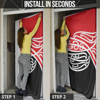All Red New Zealand Kowhai Ngutukak Door Cover - Polynesian Pride