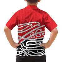 All Red New Zealand Kowhai Ngutukak Family Matching Summer Maxi Dress and Hawaiian Shirt - Polynesian Pride