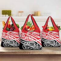All Red New Zealand Kowhai Ngutukak Grocery Bag LT9 3-pack One Size Red - Polynesian Pride