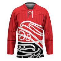 All Red New Zealand Kowhai Ngutukak Hockey Jersey LT9 Unisex Red - Polynesian Pride