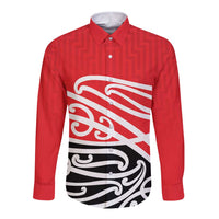 All Red New Zealand Kowhai Ngutukak Long Sleeve Button Shirt - Polynesian Pride