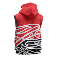 All Red New Zealand Kowhai Ngutukak Sleeveless Zip Hoodie - Polynesian Pride