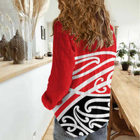 All Red New Zealand Kowhai Ngutukak Women Casual Shirt - Polynesian Pride