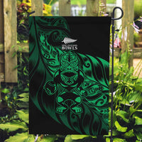 New Zealand Lawn Bowls Garden Flag Green Maori Warrior Tribal Silver Fern - Polynesian Pride