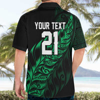 New Zealand Lawn Bowls Custom Hawaiian Shirt Green Maori Warrior Tribal Silver Fern - Polynesian Pride