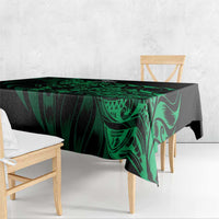 New Zealand Lawn Bowls Tablecloth Green Maori Warrior Tribal Silver Fern - Polynesian Pride