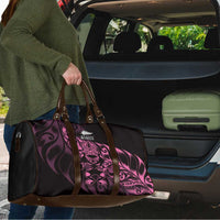 New Zealand Lawn Bowls Travel Bag Pink Maori Warrior Tribal Silver Fern - Polynesian Pride
