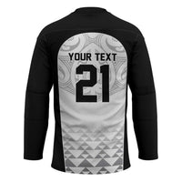 World Football 2026 New Zealand Custom Hockey Jersey All White Fern Maori Tribal - Polynesian Pride