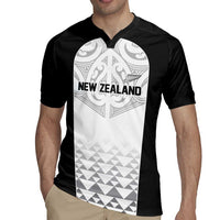 World Football 2026 New Zealand Custom Rugby Jersey All White Fern Maori Tribal - Polynesian Pride