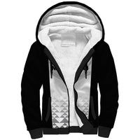 World Football 2026 New Zealand Custom Sherpa Hoodie All White Fern Maori Tribal - Polynesian Pride