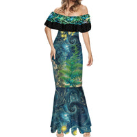New Zealand Matariki Waipuna-a-rangi Mermaid Dress He Roimata o Rangi LT9 - Polynesian Pride