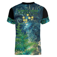 New Zealand Matariki Waipuna-a-rangi Women V-Neck T-Shirt He Roimata o Rangi