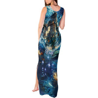 New Zealand Matariki Waita Tank Maxi Dress The Way Of The Water LT9 - Polynesian Pride