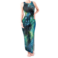 New Zealand Matariki Waiti Tank Maxi Dress The Beginnings Of Life LT9 Women Black - Polynesian Pride