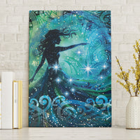 New Zealand Matariki Hiwa-i-te-rangi Canvas Wall Art Titiro ki nga Whetu Wishing Star