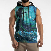 New Zealand Matariki Hiwa-i-te-rangi Sleeveless Hoodie Titiro ki nga Whetu Wishing Star - Polynesian Pride