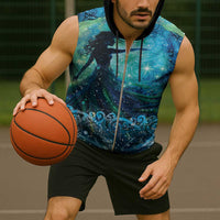 New Zealand Matariki Hiwa-i-te-rangi Sleeveless Zip Hoodie Titiro ki nga Whetu Wishing Star - Polynesian Pride