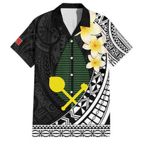 Alo Chiefdom Wallis and Futuna Personalized Family Matching Tank Maxi Dress and Hawaiian Shirt Frangipani Flowers Polynesian Pattern