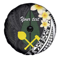 Alo Chiefdom Wallis and Futuna Personalized Spare Tire Cover Frangipani Flowers Polynesian Pattern
