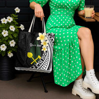 Alo Chiefdom Wallis and Futuna Personalized Tote Bag Frangipani Flowers Polynesian Pattern - Polynesian Pride