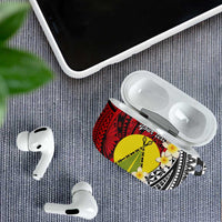 Sigave Chiefdom Wallis and Futuna Personalized AirPods Case Frangipani Flowers Polynesian Pattern LT9 - Polynesian Pride