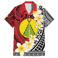 Sigave Chiefdom Wallis and Futuna Personalized Family Matching Off Shoulder Maxi Dress and Hawaiian Shirt Frangipani Flowers Polynesian Pattern