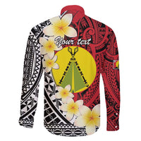 Sigave Chiefdom Wallis and Futuna Personalized Family Matching Off Shoulder Maxi Dress and Hawaiian Shirt Frangipani Flowers Polynesian Pattern
