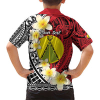 Sigave Chiefdom Wallis and Futuna Personalized Hawaiian Shirt Frangipani Flowers Polynesian Pattern