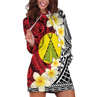 Sigave Chiefdom Wallis and Futuna Personalized Hoodie Dress Frangipani Flowers Polynesian Pattern LT9 Red - Polynesian Pride