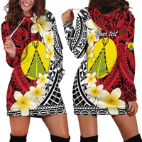 Sigave Chiefdom Wallis and Futuna Personalized Hoodie Dress Frangipani Flowers Polynesian Pattern LT9 - Polynesian Pride