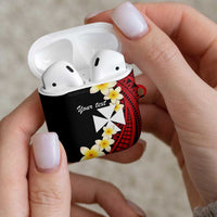 Uvea Chiefdom Wallis and Futuna Personalized AirPods Case Frangipani Flowers Polynesian Pattern LT9 - Polynesian Pride