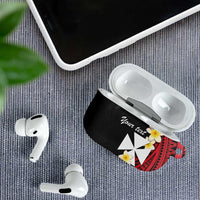 Uvea Chiefdom Wallis and Futuna Personalized AirPods Case Frangipani Flowers Polynesian Pattern LT9 - Polynesian Pride